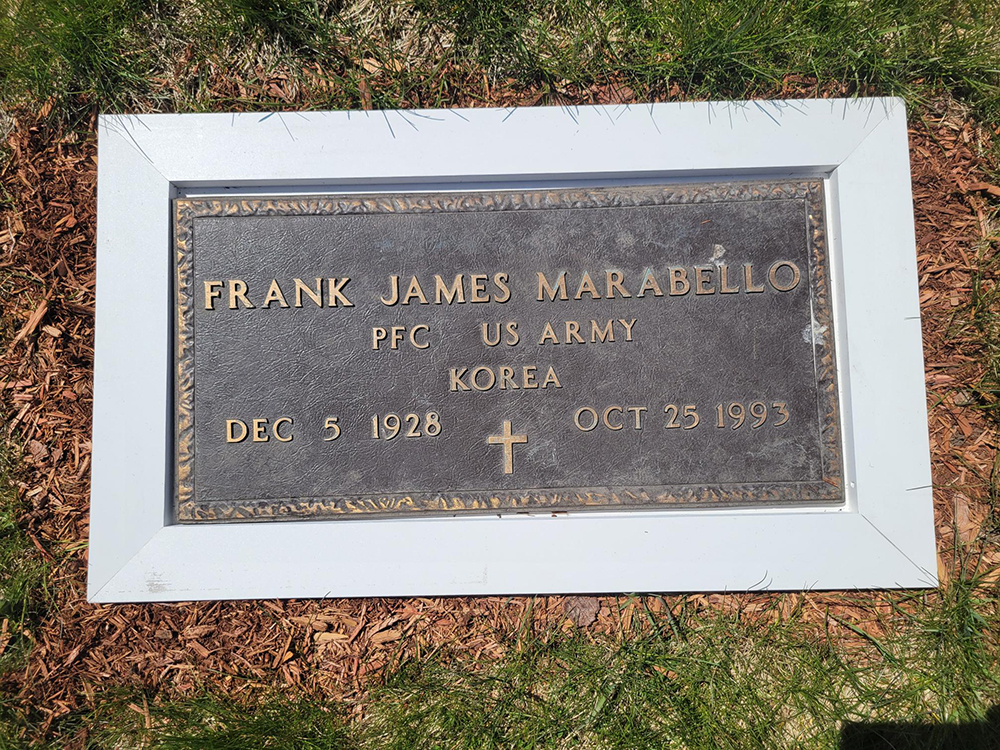Frank James Marabello, PFC US Army, Korea - Grave Marker