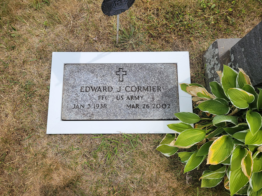 Edwared J. Cormier, PFC US Army - Grave Marker